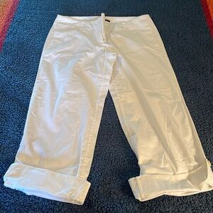 Theory White Pants size 8
